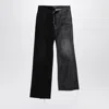 Balenciaga Men Fifty-fifty Denim Jeans In Black