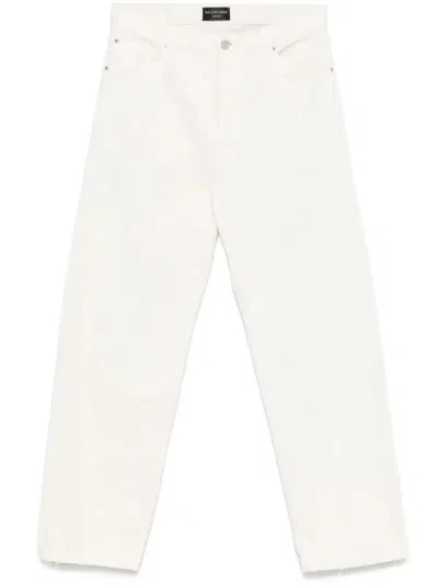 Balenciaga Jeans Im Distressed-look In Weiss