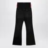 Balenciaga Layered Shell-trimmed Distressed Flared Jeans