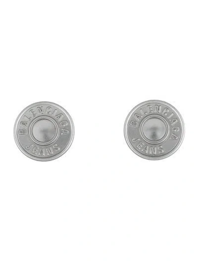 Pre-owned Balenciaga Jeans Stud Earrings In Multi