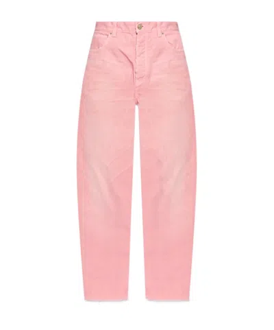 Balenciaga Jeans With Pockets In Pink