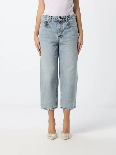 Balenciaga Jeans Woman Color Gnawed Blue