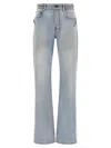 Balenciaga Urban Denim Trousers Five-pocket Design In Blue
