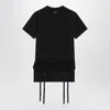 Balenciaga Black Jersey Stretch Lingerie T-shirt In Black