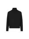 Balenciaga Turtleneck Knit Jumper In Black