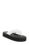 Balenciaga Jet Leg Platform Flip Flops In Viscose In Black