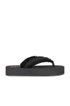 Balenciaga Fringed Strap Logo Embroidered Sandals For Women In Multi