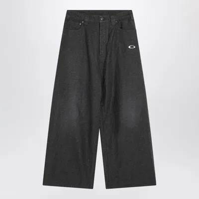 Balenciaga Jogger Pants Trompe L''oeil Anthracite Grey In Black