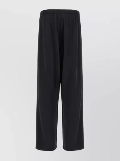 Balenciaga Joggers Embroidered Logo Elastic Waistband In Blue