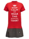 Balenciaga Keep Calm Cropped T-shirt In Multicolor