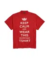 Balenciaga Keep Calm T-shirt In Red