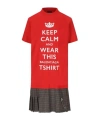 Balenciaga Keep Calm Cropped T-shirt In Red