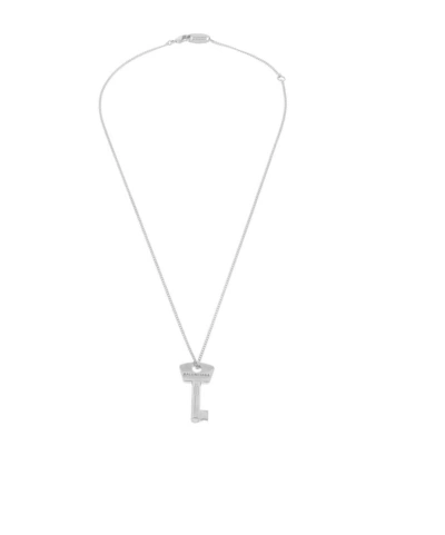 Balenciaga Key Pendant Necklace In White