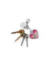 Balenciaga Cat Heart Keychain Rhinestone Embellishments
