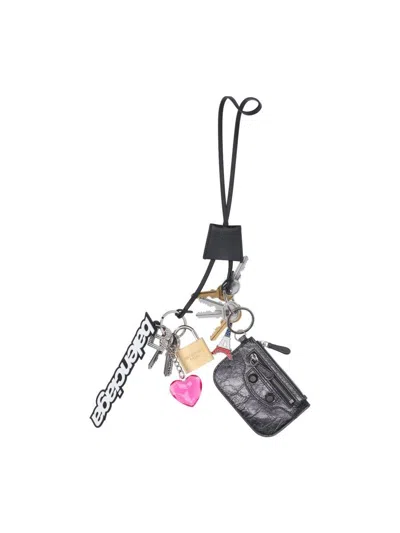 Balenciaga Keychains In Black