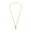 Balenciaga Keyholder Thin Honey Necklace In Yellow
