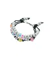 Balenciaga Keyring Bracelet In Animal Print