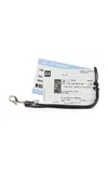 Balenciaga Keyring Leather Train Ticket In White