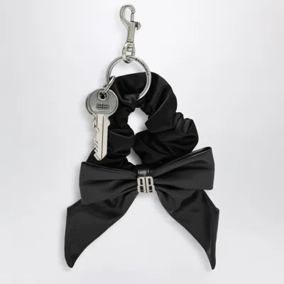Balenciaga Keyring With Bow And Scrunchie In Black