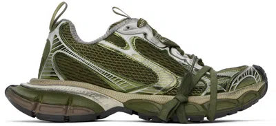 Balenciaga Men's 3xl Sneaker  In Dark Green/light Beige In Dark Green Light Beige