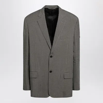 Balenciaga Single-breasted Blazer In Lyocell In Gray