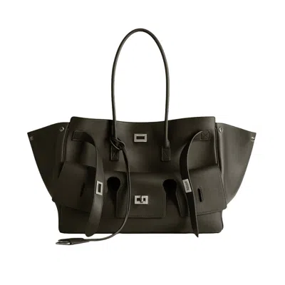 Balenciaga Khaki Bel Air Carry All Tote