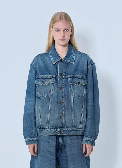 Balenciaga Kick Jacket In Blue