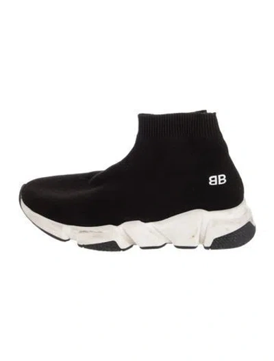 Pre-owned Balenciaga Kids Black Canvas  Sneakers In Multicolor