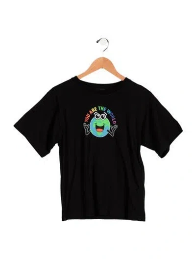 Pre-owned Balenciaga Kids' Graphic Short Sleeve Shirt W/ Tags In Black