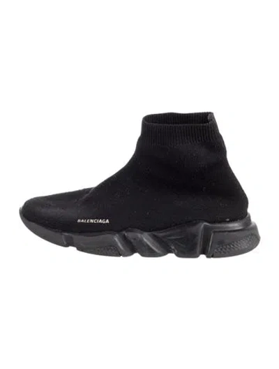 Pre-owned Balenciaga Babies' Kids Knit Sneakers In Black