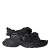 Balenciaga Track Monocolor Sandals In Black