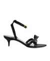 Balenciaga Kitten Bow Sandals In Black