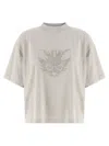 Balenciaga Cat Graphic Relaxed Fit T-shirt In Gray