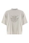 Balenciaga Cat Graphic Relaxed Fit T-shirt In Gray