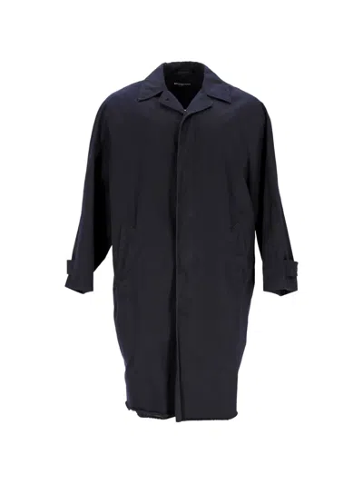 Pre-owned Balenciaga Knee-length Carcoat In Blue