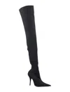 Balenciaga Knife Stretch Over-the-knee Stiletto Boots In Black