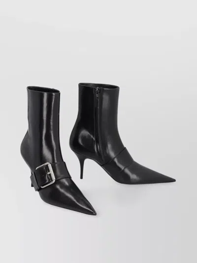 BALENCIAGA KNIFE 80 LEATHER ANKLE BOOTS