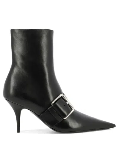 Balenciaga Knife 80 Leather Ankle Boots