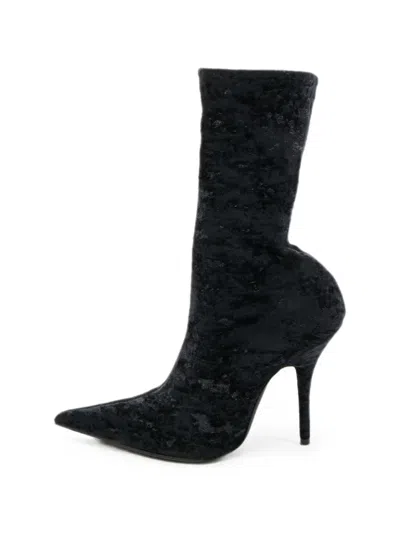 Pre-owned Balenciaga Knife Ankle-length Boots In Blue
