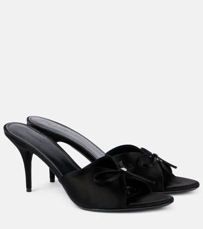 BALENCIAGA KNIFE BOW 80 SATIN SANDALS
