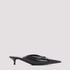 Balenciaga Knife Bow 40 Leather Mules In Black