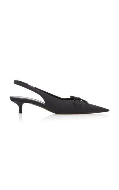 BALENCIAGA KNIFE BOW-DETAILED SLINGBACK PUMPS
