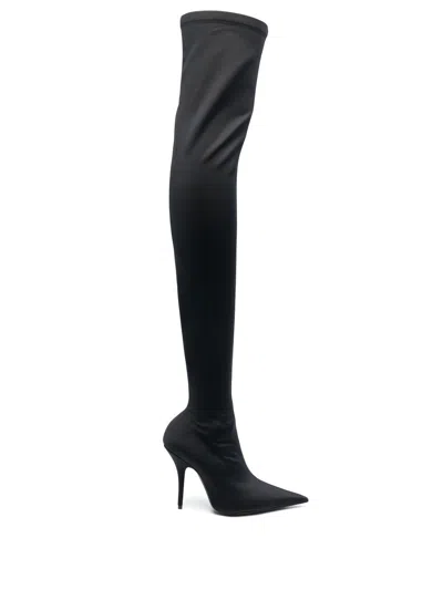 Balenciaga Knife Heel Boots In Black