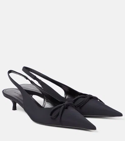 Balenciaga Knife Bow-detailed Slingback Pumps In Black