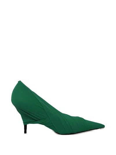 Pre-owned Balenciaga Knife Stiletto-heel Pumps In Green