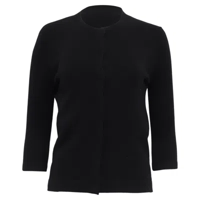 Pre-owned Balenciaga Knit Cardigan In Black Cashmere