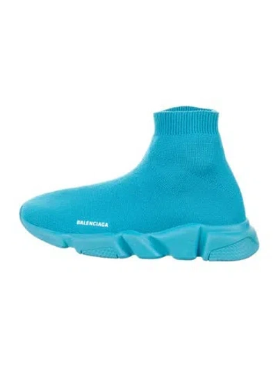 Pre-owned Balenciaga Babies' Knit Sock Sneakers In Blue