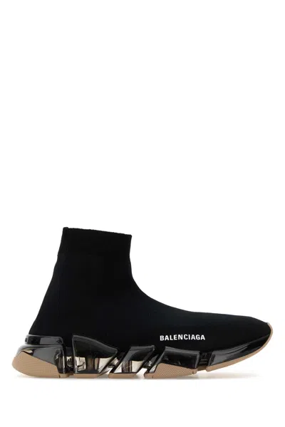 Balenciaga Knit Sock-style Sneaker In Black