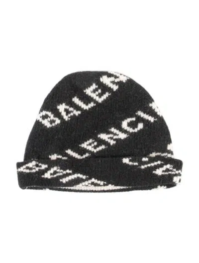 Pre-owned Balenciaga Knitted Beanie In Black