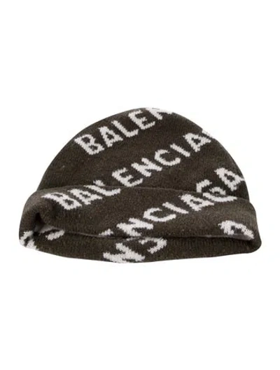 Pre-owned Balenciaga Knitted Beanie In Green